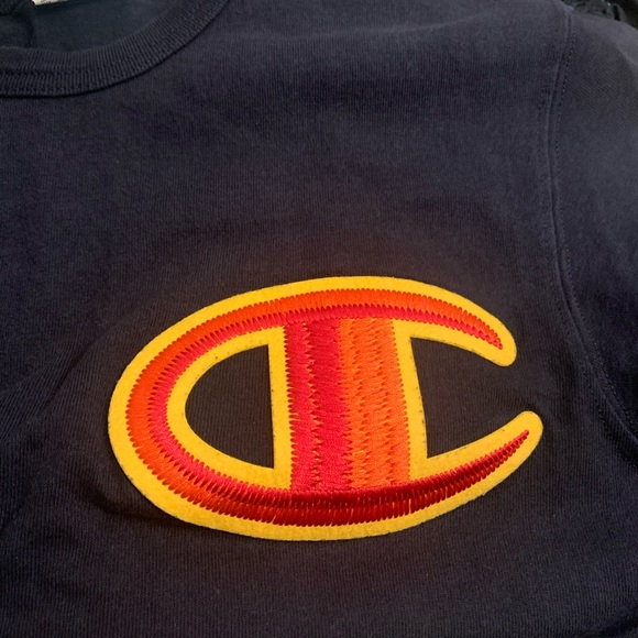 - Champion Kids Shirt - Navy with Red Logo - Picture 2 of 8